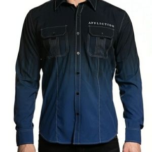 Affliction Mens Size M Long sleeve button down shirt
